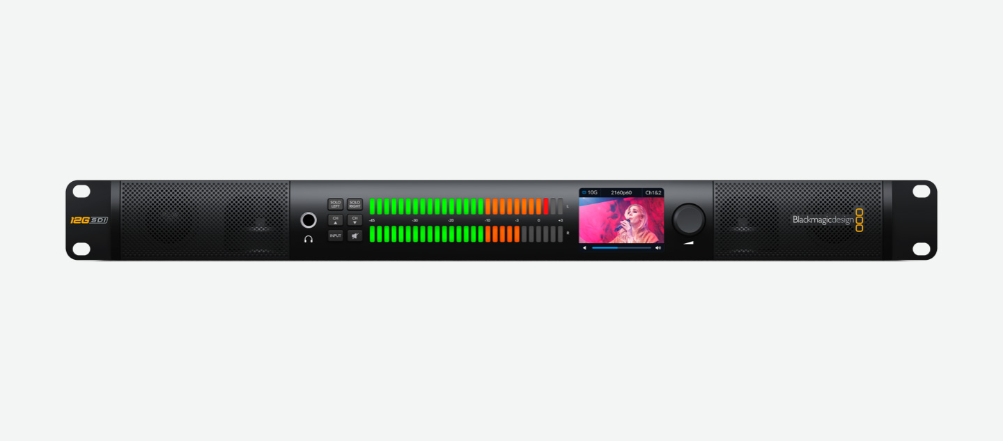 Blackmagic Audio Monitor 12G G3 Front