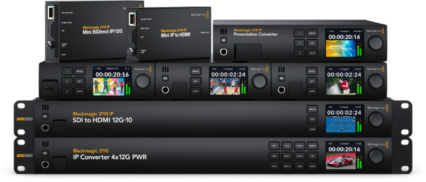 Blackmagic 2110 IP Converters